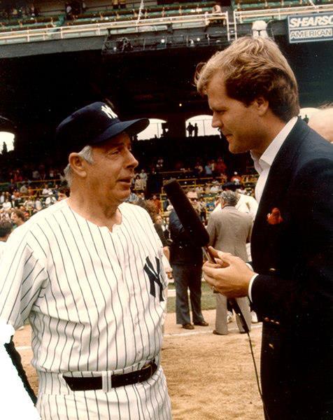 Joe DiMaggio with Chet Coppock