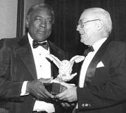 Bill White and Phil Rizzuto, New York Yankees baseball announcers